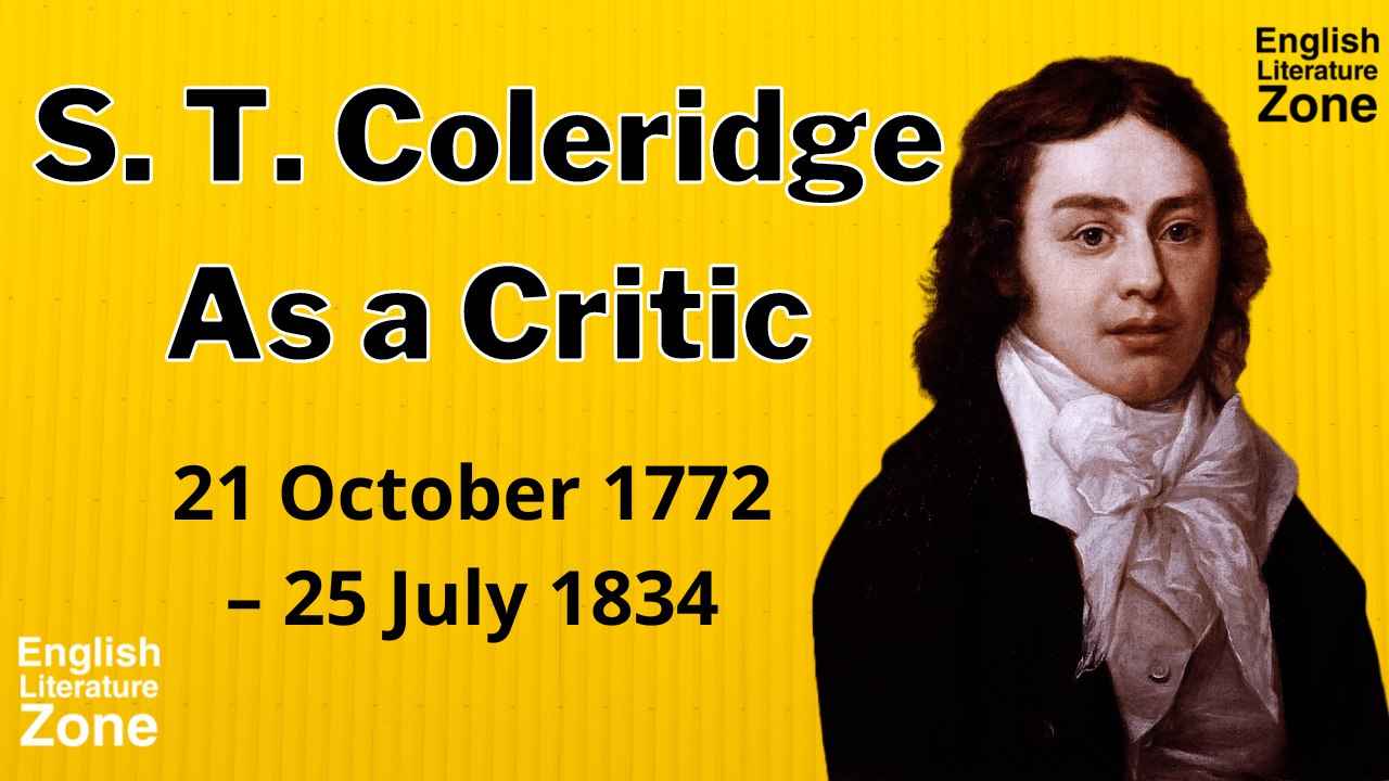 S. T. Coleridge as a Critic | Samuel Taylor Coleridge as a Critic